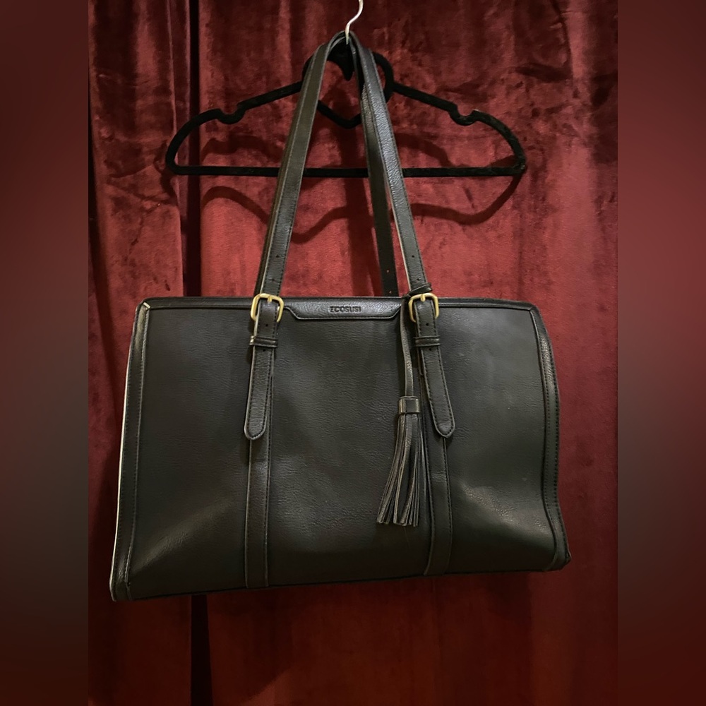 ECOSUSI vegan leather laptop bag
